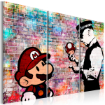 Reproduktsioon Artgeist Rainbow Brick (Banksy) HK6791, 60 cm x 40 cm