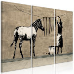 Reproduktsioon Artgeist Banksy: Washing Zebra on Concrete HK8787, 60 cm x 40 cm