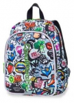 Laste seljakott CoolPack Bobby LED Graffiti, mitmev&auml;rviline, 22 cm x 8.5 cm x 30 cm