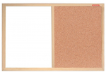 Korktahvel Memoboard Duo, 60 cm x 40 cm
