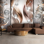 Fototapeet Artgeist Brown And Diamonds SNEW011455, 70 cm x 70 cm