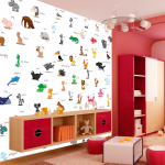 Fototapeet Artgeist Animals (For Children) 4XLFTNT0785, 309 cm x 309 cm