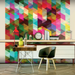 Fototapeet Artgeist Colourful Geometry LFTNT0007, 154 cm x 200 cm