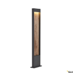 Vabalt seisev v&auml;lisvalgusti SLV Flatt Pole, 9.7W, LED, IP65, pruun v., 4.5 cm x 100 cm