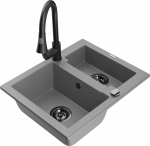 K&ouml;&ouml;givalamu koos kraaniga Mexen Carlos Elia, graniit, 58.2 cm x 47.5 cm x 17.7 cm, must/hall