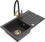 K&ouml;&ouml;givalamu koos kraaniga Mexen Pablo Duo, graniit, 75.2 cm x 43.6 cm x 16.1 cm, black granite