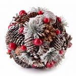 J&otilde;ulupuu ehe Mondex Santa Lila, pruun, 18 cm, puit/vahtplast