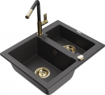 K&ouml;&ouml;givalamu koos kraaniga Mexen Carlos, vaik/graniit, 58.2 cm x 47.5 cm x 17.7 cm, graniit