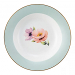 Taldrik serveerimine Ambition Flores, &Oslash; 23 cm, valge v./roheline v./roosa v.