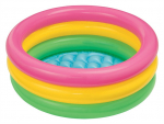 Bassein, t&auml;ispuhutav/laste Intex Inflatable Sunset Glow 57402EP/57107NP, kollane v./roheline v./roosa v., 61 x 22 cm