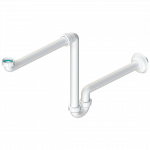 Sifoon vannitoavalamu jaoks Kuchinox, valge v.