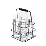 &Otilde;llekruuside komplekt Homla Raya, klaas, 0.4 l, 4 tk