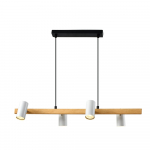 Valgusti rippuv Candellux Lighting Xilo, GU10, 4 x 25 W, must v.