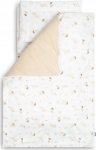 Beebide voodipesukomplekt Sensillo Sparrow, 100 x 135 cm, valge v./beež v.