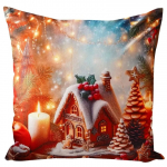 J&otilde;ulu dekoratiivne padjakate JCLA-85, punane/beež, 45 cm x 45 cm