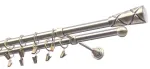 Kardinapuu komplekt Olimp Genua, 250 cm, &Oslash; 19 mm, antiikne kuld v.