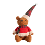 J&otilde;uludekoratsioon, "Karu" Homla Tartan 242644, 40 cm, pruun/punane/roheline