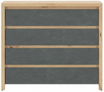 Kummut Larios, tamm v./hall v., 91 cm x 105 cm x 40 cm