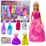 Nukk aksessuaaridega Lean Toys Anlily Ceremonial Dress, 30 cm, mitmev&auml;rviline