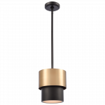 Valgusti rippuv CosmoLight Coburg P01777BR, E14, 1 x 40 W, must v.