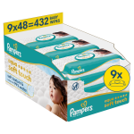 Puhastuslapid beebidele Pampers Aqua Soft Touch, 432 tk