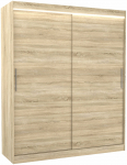 Riidekapp ADRK Lincoln, sonoma tamm v., 58 cm x 180 cm x 215 cm