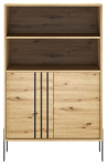 Vitriinkapp ADRK Nexo, artisan oak, 40 cm x 80 cm x 127 cm