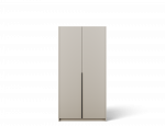 Riidekapp ADRK Bergma II, valge v./must v., 58 cm x 100 cm x 204 cm