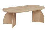 Kohvilaud Nordure Melina, oak, 60 cm x 120 cm x 40 cm