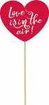 Dekoratsioon GoDan Love Is In The Air, punane v., 30 cm