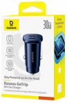 Auto laadija Baseus GoTrip, 2 x USB Type C, must v., 30 W