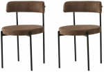 Toolide komplekt Kalune Design Gini 4019 V2 974NMB1898, matt, must v./pruun v., 50.5 cm x 48.5 cm x 75.5 cm, 2 tk