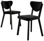 Toolide komplekt Kalune Design Arfe 240CHR1774, matt, must v., 46 cm x 45 cm x 86 cm, 4 tk