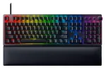 Kahjustatud pakendiga toode. Juhtmega m&auml;nguklaviatuur Razer Huntsman V2 Razer Purple, DE, must v.