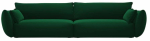 Diivan Cosmopolitan Design Matera Velvet Salvador 7, pudeli roheline v., 110 x 248 cm x 85 cm