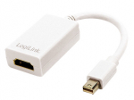 Adapter Logilink CV0036A miniDisplayPort - HDMI Mini Display port male, HDMI female, valge v.