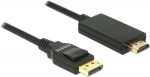 Adapter Delock Displayport 1.2 > HDMI-A USB, HDMI, 2 m, must v.