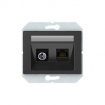 Arvuti ja antenni pesa Vilma XP500, antratsiit