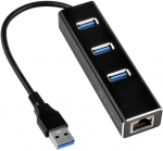 USB jaotur SilverStone EP04 3-Port USB 3.0, 10 cm