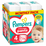 P&uuml;ksm&auml;hkmed Pampers Pants, 4 suurus, 9 - 15 kg, 176 tk