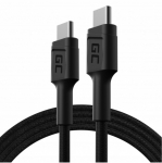 Juhe Green Cell Quick Charge 3.0, technologija GC Ultra Charge, USB Type-C, 120 cm, must, 60 W