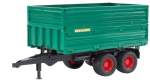 M&auml;nguhaagis Bruder Tipping Trailer 02010, 1:16, roheline v.