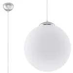 Valgusti rippuv Sollux Ugo 30 SL.0264, E27, 1 x 60 W, valge v. / kroom v.