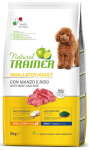 Kuiv koeratoit Natural Trainer Small & Toy Adult With Beef, veiseliha/riis, 2 kg