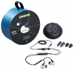 Juhtmega k&otilde;rvaklapid Shure Aonic 125 SE215DYWH+UNI-EFS, valge v./must v.