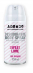 Deodorant naistele Agrado Sweet Love, 150 ml
