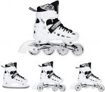 Rulluisud Nils Extreme NH10905 4In1, valge v., 35-38