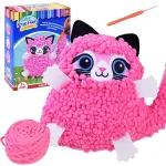 K&auml;sit&ouml;&ouml; komplekt Cat Wool Doll, roosa v.