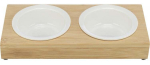 Statiiv koos kaussidega koera jaoks Trixie, 0.5 l, 14 cm x 30 cm x 5 cm, pruun v./valge v.
