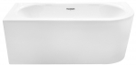 Vann, nurgaga Besco Avita A-line, 75 cm x 150 cm x 58 cm, parempoolne, valge